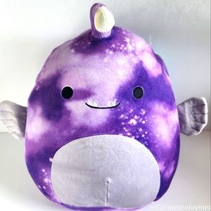 EASTON 🐟 Purple Tie Dyed Anglerfish Original Squishmallow by Kelly Toy ☆》NWT《☆